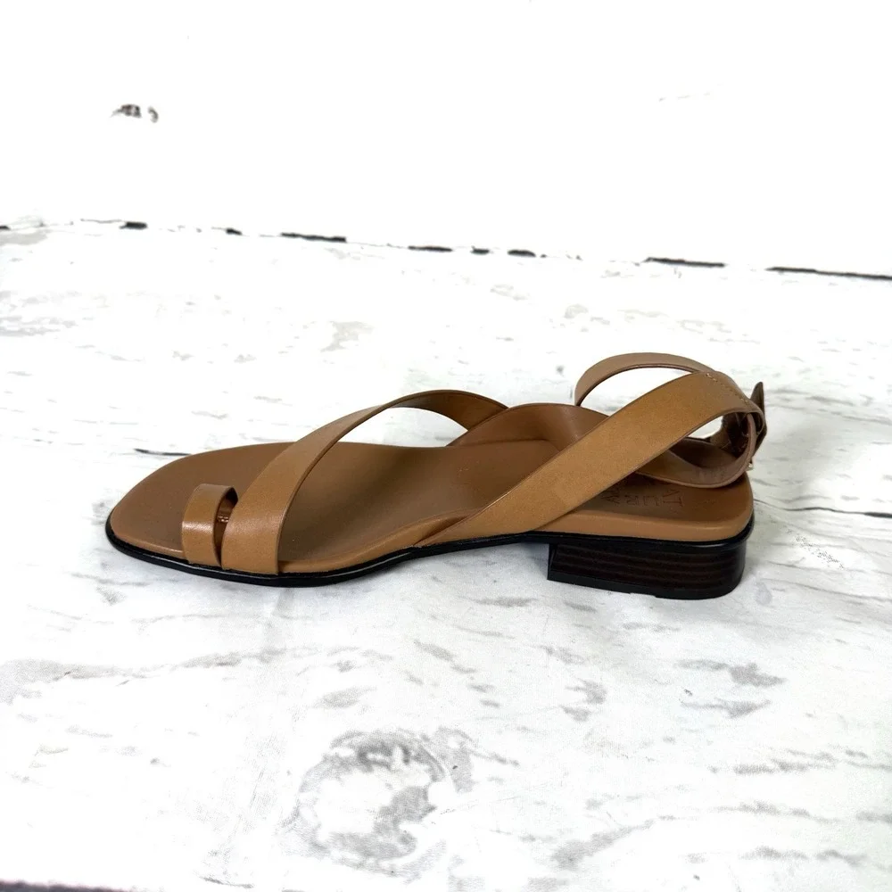 Naturalizer Birch Sandals Women's 9M Brown Ankle Strap Leather Strappy New